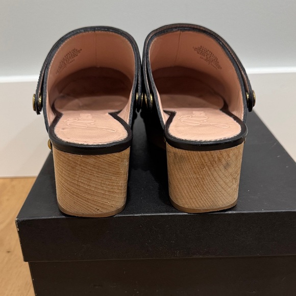 J. Crew convertible leather clogs Black. Sz 7 w box - Picture 2 of 10